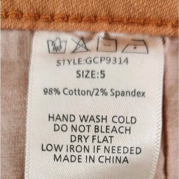 great smoky GCP9314 Los Angeles Utility Jeans Womens size 5 Orange - Picture 6 of 6